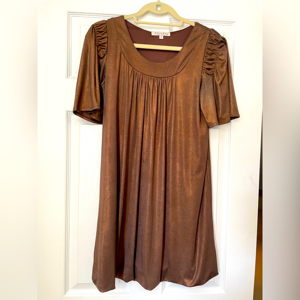 Metallic Brown Dress